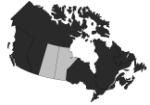 Map of the Canadian Prairies