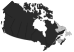 Carte de l'Atlantique Canada
